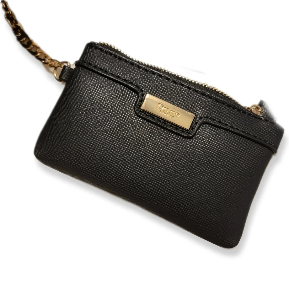 Dune London Handbag Crossbody Black Animal Print Calf Hair Leather & Wallet - Picture 4 of 10